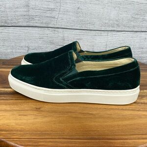 M. GEMI The Cerchio Green Velvet Luxury Slip On Sneakers Women’s Size 7 W